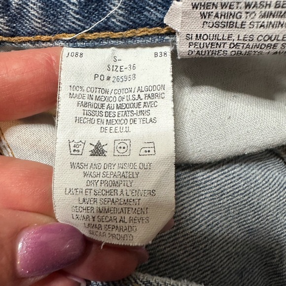 Tommy Hilfiger Jeans Shorts Mens 36 Blue Vintage Y2K 2000s Carpenter Baggy - Picture 11 of 13